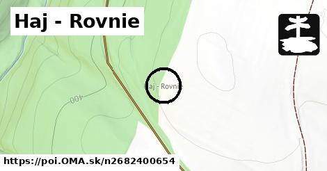 Haj - Rovnie