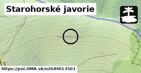 Starohorské javorie