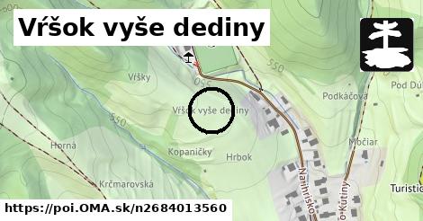 Vŕšok vyše dediny