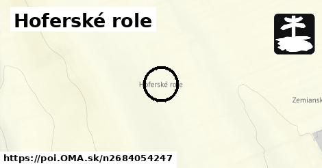 Hoferské role