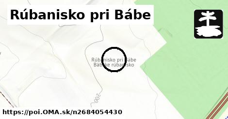 Rúbanisko pri Bábe