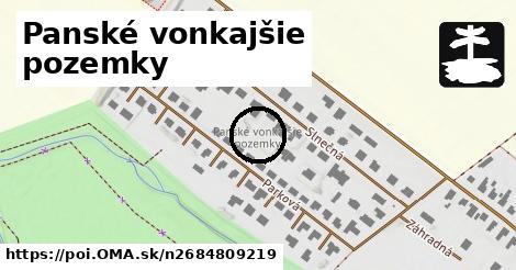 Panské vonkajšie pozemky