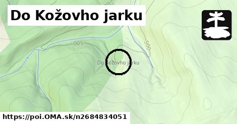 Do Kožovho jarku