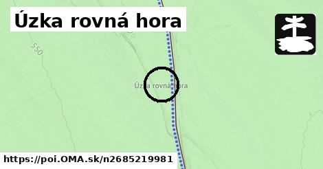 Úzka rovná hora