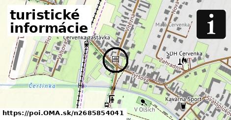 turistické informácie