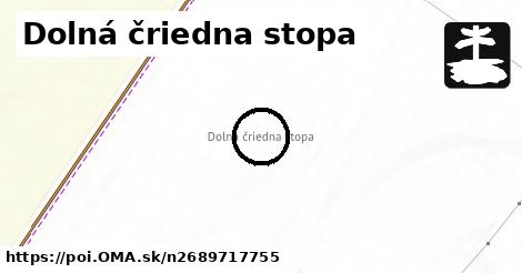 Dolná čriedna stopa