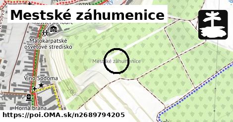 Mestské záhumenice