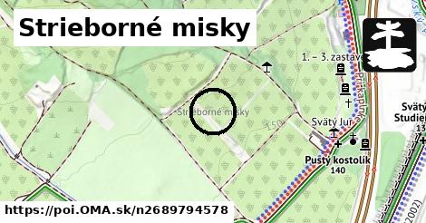 Strieborné misky