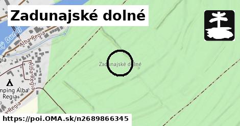 Zadunajské dolné