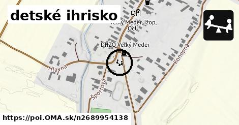 detské ihrisko