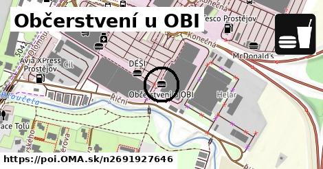 Občerstvení u OBI