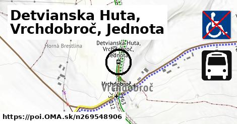 Detvianska Huta, Vrchdobroč, Jednota