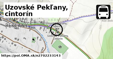 Uzovské Pekľany, cintorín