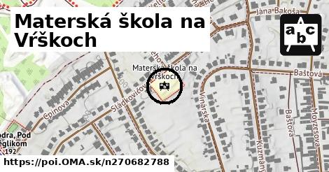 Materská škola na Vŕškoch