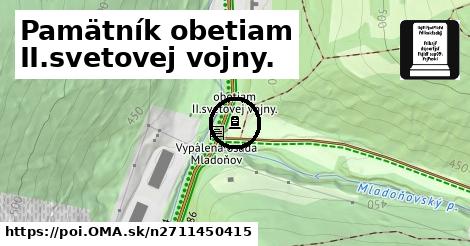 Pamätník obetiam II.svetovej vojny.