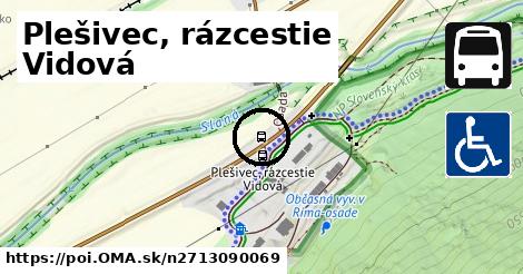 Plešivec, rázcestie Vidová