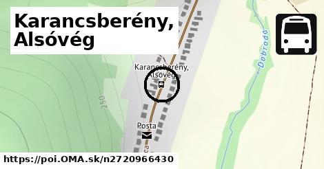 Karancsberény, Alsóvég