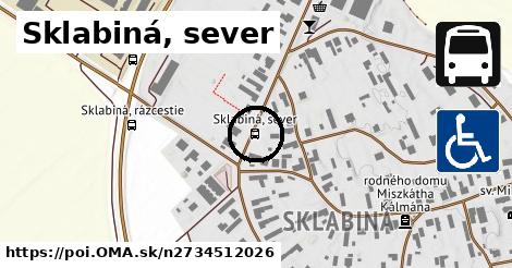 Sklabiná, sever