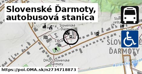 Slovenské Ďarmoty, autobusová stanica