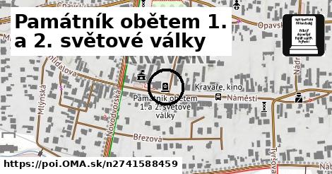 Památník obětem 1. a 2. světové války