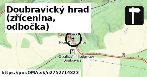 Doubravický hrad (zřícenina, odbočka)