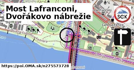 Most Lafranconi, Dvořákovo nábrežie