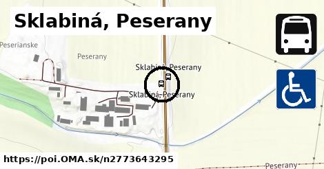 Sklabiná, Peserany