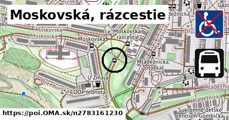 Moskovská, rázcestie