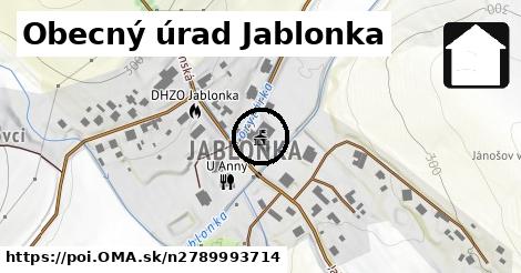 Obecný úrad Jablonka