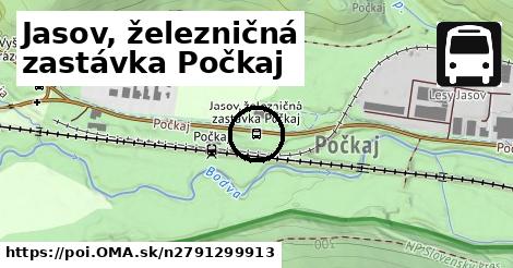 Jasov, železničná zastávka Počkaj