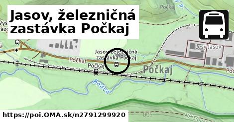 Jasov, železničná zastávka Počkaj