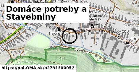 Domáce potreby a Stavebniny