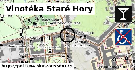 Vinotéka Staré Hory