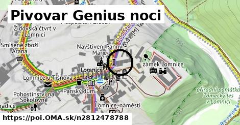 Pivovar Genius noci