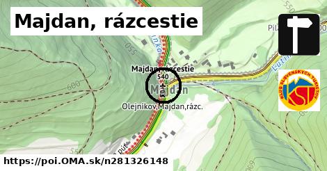 Majdan, rázcestie