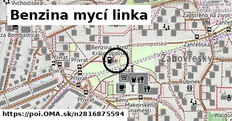 Benzina mycí linka