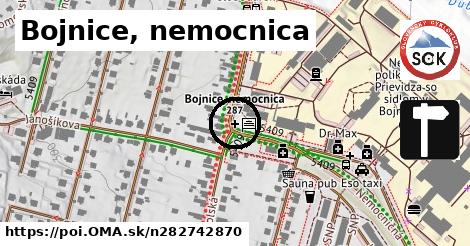 Bojnice, nemocnica