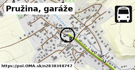 Pružina, garáže