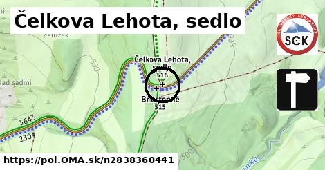 Čelkova Lehota, sedlo