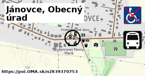 Jánovce, Obecný úrad