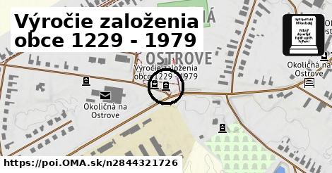 Výročie založenia obce 1229 - 1979