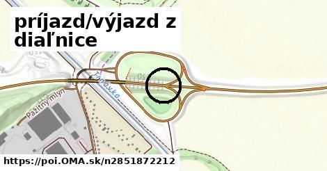 príjazd/výjazd z diaľnice