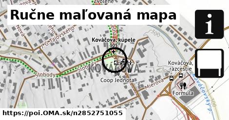 Ručne maľovaná mapa