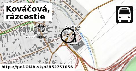 Kováčová, rázcestie