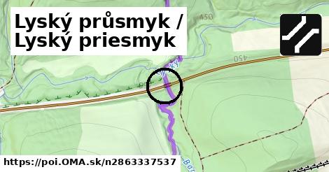 Lyský průsmyk / Lyský priesmyk