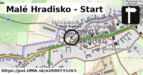 Malé Hradisko - Start