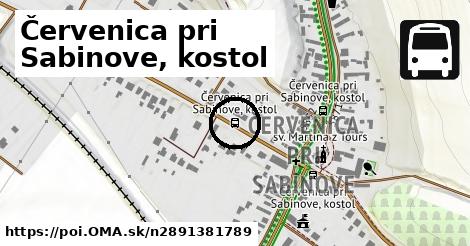 Červenica pri Sabinove, kostol