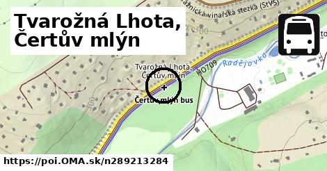 Tvarožná Lhota, Čertův mlýn