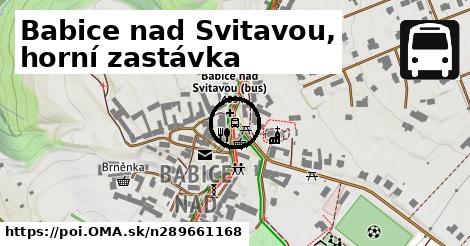 Babice nad Svitavou, horní zastávka