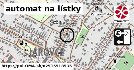 automat na lístky